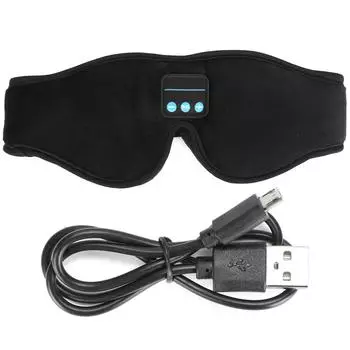 Музыка Маска для глаз Наушники для сна 3D Bluetooth Беспроводная затенение Сон Путешествия Медитация