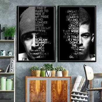 Музыкальная группа Twenty One Pilots, холст, живопись, художественные постеры и принты, настенные панно для украшения гостиной, домашний декор, плакат 21cm30cm NoFrame