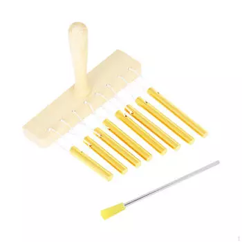 Музыкальная игрушка-колокольчик на 8 нот для детей с обучением игре на молотке золотистый