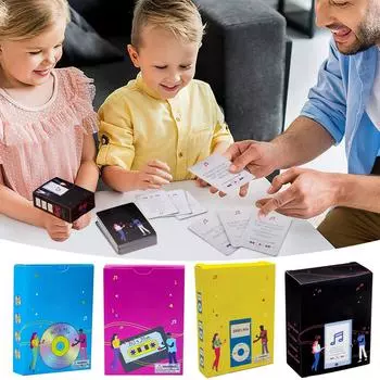 Музыкальная карточная игра для взрослых, вечеринок, семей и игровых вечеров - Музыка - это твой язык любви One Size синий