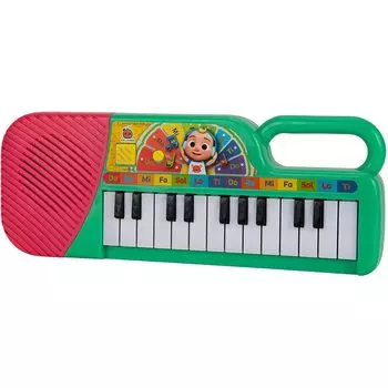 Музыкальная клавиатура CoComelon First Act, 23 клавиши, музыка и песни ABC, обучающая музыкальная игрушка с ручкой, предварительно записанная, для переноски
