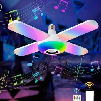 Музыкальная лампа RGB Регулируемая дистанционная регулировка яркости Управление мерцанием Бесплатные несколько режимов освещения 405K Bluetooth-совместимая вечеринка M