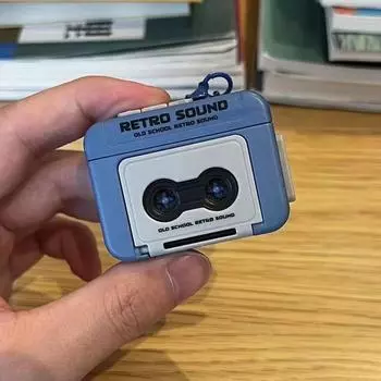 Музыкальная шкатулка подвеска винтажная портативная самодельная музыкальная шкатулка движение музыкальный инструмент игрушка музыкальная мелодия подарки синий