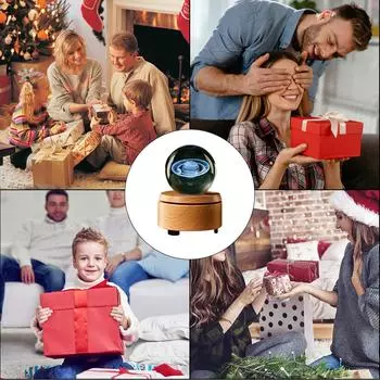 Музыкальная шкатулка с синим зубом, оптовая продажа, звездное небо, хрустальный шар, 3D, внутренняя резьба, стеклянный шар, дизайн, стиль, украшение для дома