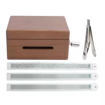 Музыкальная шкатулка своими руками из бумажной ленты Музыкальная шкатулка с ручкой Подарок для мальчиков и девочек Детей День рождения Рождество