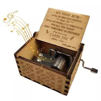 Музыкальная шкатулка «Сын-мама» You Are My Vintage Sunshine деревянная мини-механическая музыкальная шкатулка с вращающейся ручкой
