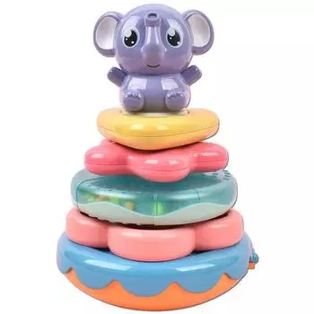 Музыкальное кольцо Oz Toy Elephant, складывающееся корейские детские игрушки