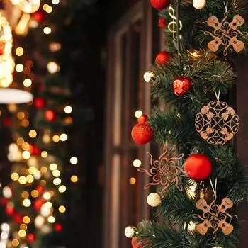 Музыкальные инструменты, украшение, деревянная скрипка, рождественская елка, подвесное украшение в форме гитары, подарок