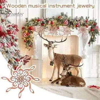 Музыкальные инструменты, украшение, деревянная скрипка, рождественская елка, подвесное украшение в форме гитары, подарок для любителей музыки F