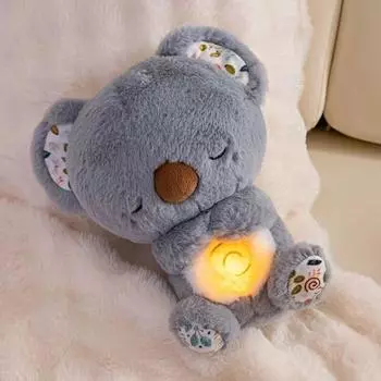 Музыкальные огни Carpybara Дыхательная игрушка Звук сердца Спящая кукла Новорожденный малыш Capibara