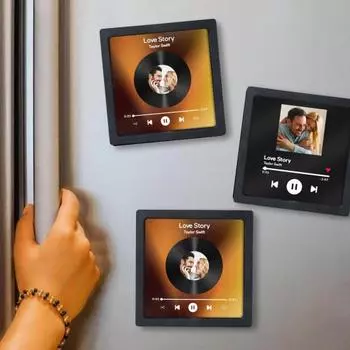 Музыкальный альбом Магнит на холодильник USB Перезаряжаемый Love Story Музыкальный плеер Главная