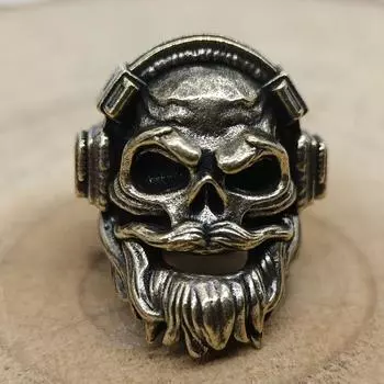 Музыкальный эксперт Череп Латунный нож Бусины Наружный EDC Инструмент DIY Паракорд Шнур Брелок Подвески Плетеные веревочные браслеты Аксессуары латунный