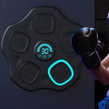 Музыкальный боксерский автомат, электронная настенная мишень с перчатками, боевые искусства, домашний тренажерный зал, домашние тренировки