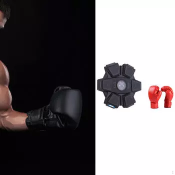 Музыкальный боксерский станок Wall Target Agility Тренировочное оборудование Электронное Black Kids Gloves