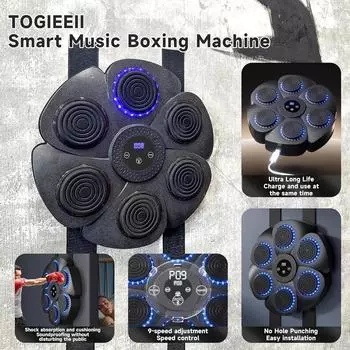 Музыкальный боксерский тренажер Bluetooth для взрослых/детей, спортивный фитнес-бокс, настенная мишень, муай-тай, тренажер для реакции, детский подарок