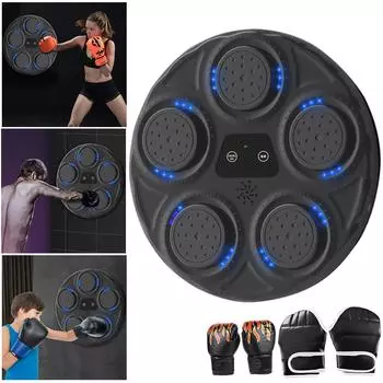 Музыкальный боксерский тренажер, оборудование для тренировок по боксу, BT Link, боксерская настенная мишень для детей и взрослых, домашний бокс, спортивная ловкость, реакция A Just Machine