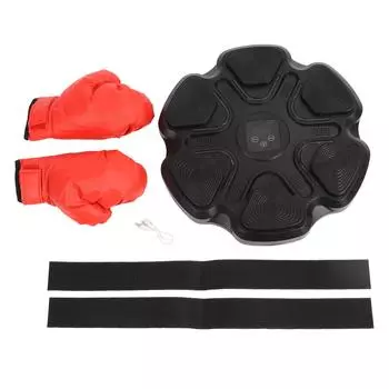 Музыкальный боксерский тренажер с боксерскими перчатками, настенный умный музыкальный боксерский тренажер, электронный бокс