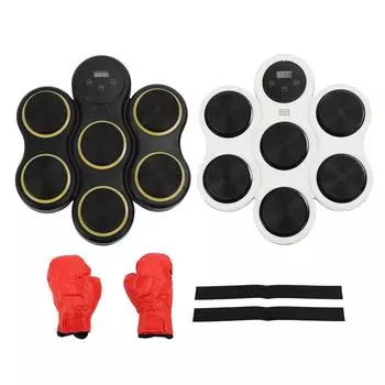 Музыкальный боксёрский станок с регулируемой скоростью, снятие стресса, таймер для записи, настенный электронный боксёрский станок Black