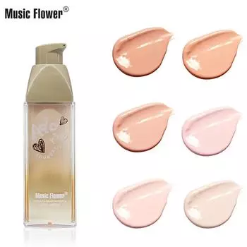 Музыкальный цветок, увлажняющий бесшовный консилер, осветляющая жидкая основа #1