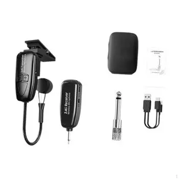 Музыкальный инструментальный микрофон 3,5 мм на 6,35 мм адаптер профессиональный для виолончели духовых инструментов