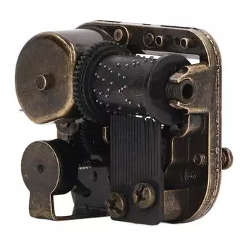 Музыкальный механизм, механизм Небесный замок, старинный металлический бронзовый часовой механизм, музыкальная шкатулка, механизм своими руками