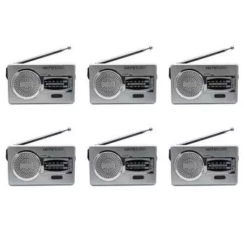 Музыкальный плеер HiFi AM FM Lautsprecher 3,5 мм Klinke Teleskopantenne Pocket Elder