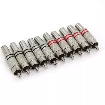 Музыкальный RCA мужской звук посеребренный HIFI аудио разъем разъем терминал высококачественный динамик аудио мужской разъем 2pcs