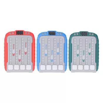 Музыкальный ритм игровой автомат быстрое нажатие быстрое нажатие игровая консоль портативная игра-головоломка для снятия стресса Ma Blue