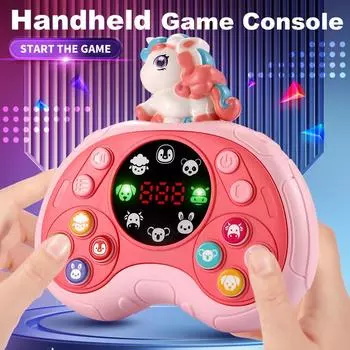 Музыкальный ритм Милые животные Быстрая игра-толчок Игрушка-фиджет Ручка Быстрые нажатия Игры для детей Взрослая сенсорная игровая консоль