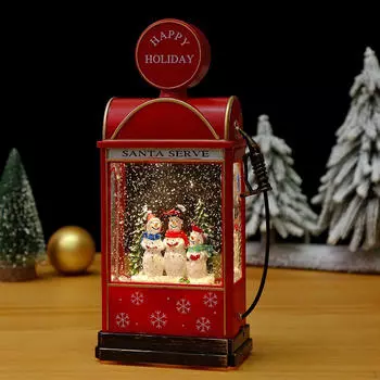 Музыкальный рождественский снежный шар музыкальная шкатулка снеговик ночник новинка настольный сверкающий фонарь для