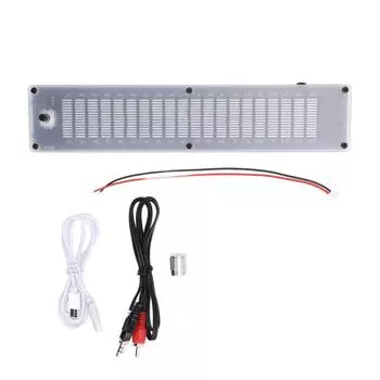 Музыкальный спектральный эквалайзер, двухканальный, от 20 до 20 кГц, 10 режимов, 15-полосный DSP, ЖК-индикатор, звуковая скорость