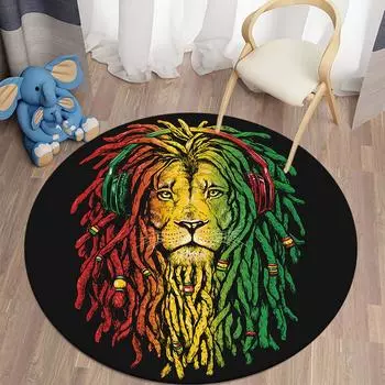 Музыкальный тематический круглый ковер для дома, гостиной, спальни, ванной комнаты, украшение пола, нескользящий ковер 40CM