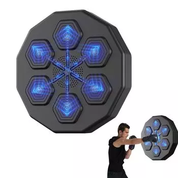 Музыкальный тренажер для бокса Цифровой электронный фитнес-оборудование для бокса One Punch Настенная музыкальная игра Тренажер для взрослых в помещении с перчатками