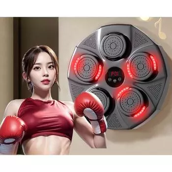 Музыкальный тренажер для бокса, мешок с песком, перчатки для упражнений, новый Bluetooth для фитнеса, домашнее детское интеллектуальное оборудование для фитнеса red light чёрный
