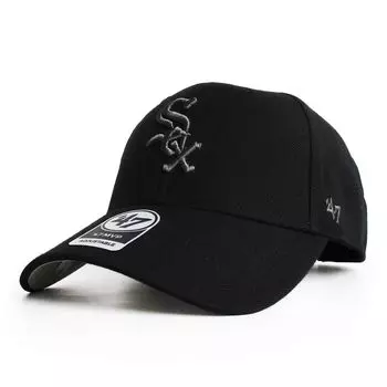 MVP Cap Hat White Sox White Sox [Forty Seven] MVP06WBV-BKD Мужская Женская чёрный