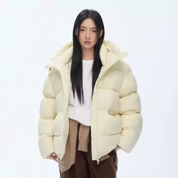 MVP new national standard 95% white duck down light luxury down jacket women s Korean version puff bread thickened jacket 2024 new trendy average size 90-72.5 kg