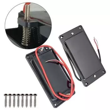 MX0310D 2 шт. Герметичные гитарные звукосниматели для хамбакеров с двойной катушкой, набор звукоснимателей для LP Electric чёрный