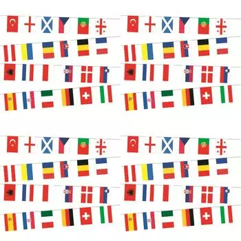 MY# 2024 24 страны Подвесные флаги из полиэстера 7M с принтом Футбольное событие D