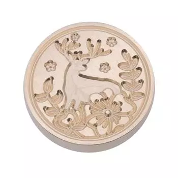 MY# 25 мм круглая штампованная медная головка рождественская серия сургучная головка для открытки (А11