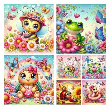 MY# 5D DIY Полный Круглый Дрель Алмазная Картина Животное Набор Домашнее Украшение Искусство Ремесло v6671