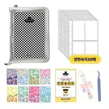 My Bear Poca Binder Полный пакет фотокарточек Двусторонняя вставка 30 листов Брелок для ключей Наклейка Чехол