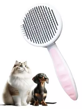 MY DEAR ANIMAL Уход за кошками Выпадение шерсти Легко Для средних Средне-длинных Длинных Для кошек и собак Расческа, Расческа, Уход, Уход, Волосы, Волосы, Волосы, (розовый)