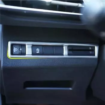 My Good Car, 1 шт., автомобильные противотуманные фары из нержавеющей стали, регулировка переключателя, накладка, наклейка для Peugeot 4008 2017 2018 серебряный