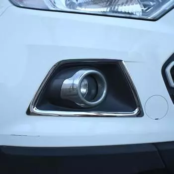 My Good Car ABS Chrome Головка автомобиля Противотуманная фара Крышка фар Накладка Наклейка для Ford Ecosport 2013 2014 2015 2016 2017 автомобиля fog lamp circle