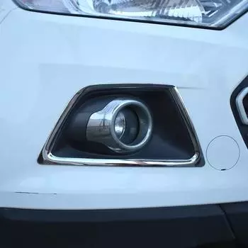 My Good Car ABS Chrome Головка автомобиля Противотуманные фары Крышка фар Накладка Наклейка для Ford Ecosport 2013 2014 2015 2016 2017 автомобильные аксессуары fog lamp circle