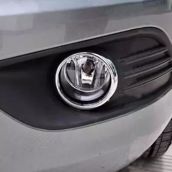 My Good Car ABS Chrome Передняя противотуманная фара Противотуманные фары Крышка-наклейка для Ford Focus 2 Mk2 2009 2010 2011 2012 серебряный