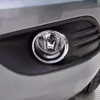 My Good Car ABS Chrome Передняя противотуманная фара Противотуманные фары Крышка-наклейка для Ford Focus 2 Mk2 2009 2010 2011 серебряный