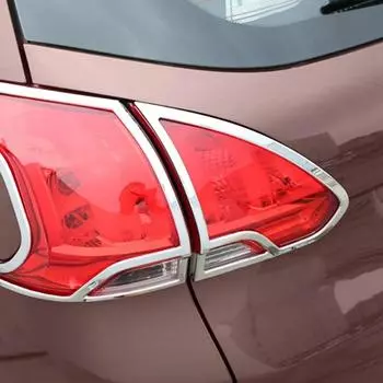 My Good Car ABS Хромированная отделка кузова автомобиля Задний задний фонарь Лампа рамка палка Стайлинг автомобиля для Peugeot 2008 Автомобильные аксессуары ABS Chrome