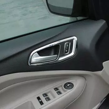 My Good Car ABS Хромированная внутренняя отделка ручки, декоративная накладка на внутреннюю ручку двери, наклейка для ford Kuga Escape 2013 - upgrade style