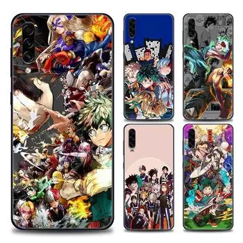 My Hero Academia Anime Black Soft Phone Case For Samsung Galaxy A90 A80 A70 A70S A60 A50 A40 A30 A30S A20S A20E A10 A10E Fundas Samsung A10